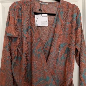 Zara wrap top